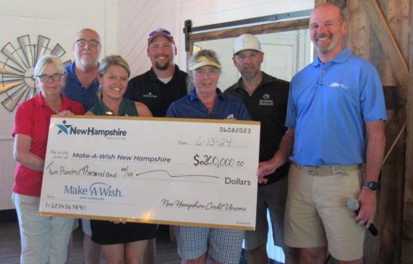 New Hampshire Credit Unions Present $200,000 to Make-A-Wish® New Hampshire at Charity Golf Tournament