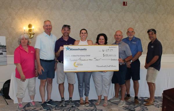 Massachusetts Credit Unions Donate $100,000 to A Bed for Every Child at Stephen Jones Charity Golf Tournament
